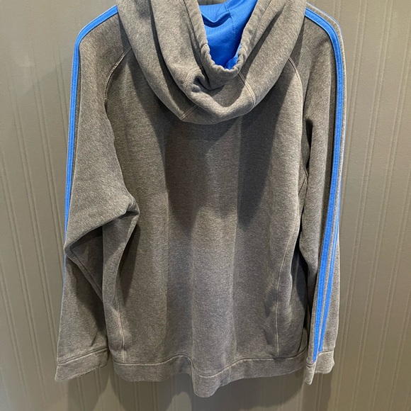 Adidas hoodie Large athletic sporty men’s sweatshirt pullover street wear casual - Picture 5 of 6